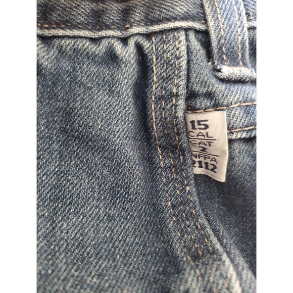 Tyndale FR Jeans Mens 35x30 Flame Resistant Arc Rated 15 CAL CAT 2 2112 Denim - Picture 4 of 15